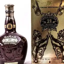 Chivas Royal Salute 21 Year Old Whisky Ruby Flagon with Gift Bag