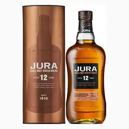 Bottle Of Jura 12 Year Old Whisky With Copper Coloured Gift Box