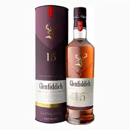 GLENFIDDICH 15 Year Old Solera Speyside Single Malt Scotch Whisky 70cl 40%