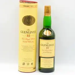 Glenlivet 12 Year Old Single Malt Whisky Tube 1990s