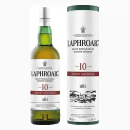 Laphroaig 10 Year Old Sherry Oak Finish Whisky 70cl Next Day Delivery