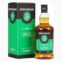 Springbank 15 year old, Single Malt Whisky, 70cl