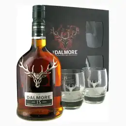 Dalmore 15 Year Old 2 Glass Gift Pack 40% 70cl