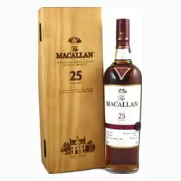 The Macallan 25 Year Old Sherry - in Wooden Box