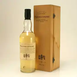 Mannochmore 12 year old Flora and Fauna Speyside Single Malt Scotch Whisky in a wooden presentation box 43% 70cl