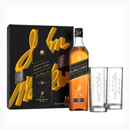 Johnnie Walker Black Label Gift Pack With 2 Highball Glass
