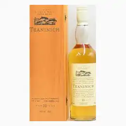 Teaninich 10 Year Old Highland Whisky Flora & Fauna 1st Edition White Cap Wooden Box